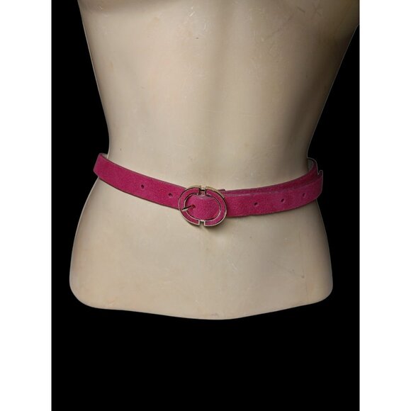 Belt Pink Suede White House Black Market Genuine Leather Mauve Runway Inspired M main image 8